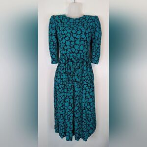 VTG Lanz Petite Whimsigoth Dark Academia Witchy Romantic Hyper Feminine Dress 2